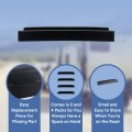 Rv Window Weep Hole Cover Black Plastic 4 Pack 1 25 In W X H 0 D Rp-win-whc