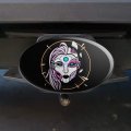 Cyborg Android Robot Science Woman Face Oval Tow Trailer Hitch Cover Plug Insert