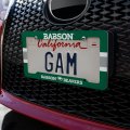 Babson College Stripe License Plate Tag Frame