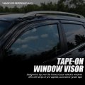 Simulated Carbon Fiber Window Visors For 2010 2015 Hyundai Tucson 4 Piece Glossy Black Rain Guards Vent Shade Deflectors Tape