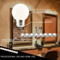 Dysmio Lighting Eight Light Vanity Strip Hollywood Style Mirror Fixture With Brushed Nickel Plates A Salon-grade Accessories