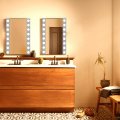 Dysmio Lighting Eight Light Vanity Strip Hollywood Style Mirror Fixture With Brushed Nickel Plates A Salon-grade Accessories