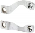 Prime-line E 2102 Diecast Chrome Plated Sliding Door Handle Brackets 1 Pair 