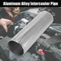 X Autohaux Od 3 5 89mm Length 12 300mm Aluminum Alloy Tube Intercooler Pipe Straight Air Intake Silver Tone For Car