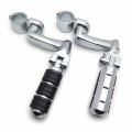 Smt-chrome Regular Footrest Foot Pegs With 1 25 Clamps Compatible Suzuki Vl1500 Vl800 Vz800 Vl125 Vl250 Vs1400 Vz1500 Intruder