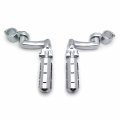 Smt-chrome Regular Footrest Foot Pegs With 1 25 Clamps Compatible Suzuki Vl1500 Vl800 Vz800 Vl125 Vl250 Vs1400 Vz1500 Intruder