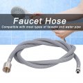 Fydun G1 2in Pvc Faucet Hose 1 5m Kitchen Bathroom Pull Down Kit Replacement Explosion Proof 360 Degree Rotation Head Gray