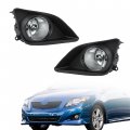 Labwork Left And Right Sides Pair Halogen Fog Lights Assembly Replacement For Toyota Corolla 2009 2010 Driving Lamps