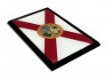 Elektroplate Premium Florida Fl State Flag All Metal Black Emblem For Cars Trucks And Auto Universal Fit At 3 82 X 2 5