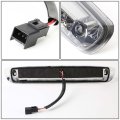 Driver And Passenger Side Chrome Housing Smoke Lens Full 20-led Tail Lights Bundle With High Mount Center Stop Third Brake Lamp
