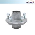 Pre-assembled 5 On 4 Inch Galvanized Trailer Hub Kit With Bearing Replacement For 2000 Lbs 1 Spindle Pieces Set