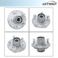 Pre-assembled 5 On 4 Inch Galvanized Trailer Hub Kit With Bearing Replacement For 2000 Lbs 1 Spindle Pieces Set