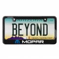 Ipick Image Made For Mopar Black Real 3k Carbon Fiber Glossy Finish License Plate Frame