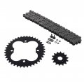 Fits Honda Trx400x 400 O Ring Chain And Sprocket Black 14 39 94l