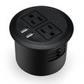 Desktop Power Grommet Data Center 2 Outlet With Usb Ports 