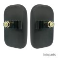 2 Pcs Kit 6-7 8 X 4 Convex Mirror With Stainless Steel Mounting Clamps Universal Fit On Tractor Loader Rtv Utv