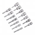 Uxcell Quick-change Nut Driver Bit Set 1 4 Hex Shank 6mm 19mm Magnetic Setter Drill Bits 2 5 Length Metric