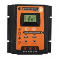 Fydun Mppt Solar Charge Controller 12v 24v Panel Battery Regulator Dual Usb Lcd Display Current 30a 50a 70a Black Orange