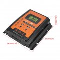 Fydun Mppt Solar Charge Controller 12v 24v Panel Battery Regulator Dual Usb Lcd Display Current 30a 50a 70a Black Orange