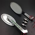 Motorcycle New Led Turn Signal Oval Mirrors Fit For Suzuki Gsxr600 750 1000 1100 Chrome