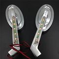 Motorcycle New Led Turn Signal Oval Mirrors Fit For Suzuki Gsxr600 750 1000 1100 Chrome
