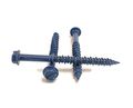 3 16 In X 2 1 4 Hex Head Concrete Screw Anchors 100 Pieces With 5 32 Drill Bit Miami Dade Compliant Alloy Steel Blue Coating 
