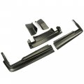 Kuafu Rear Bumper Fillers Kit Compatible With 1976-1979 Cadillac Seville Painted Black Left Right 5pcs