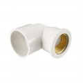 Uxcell 32mm Slip X 4pt Female Thread 90 Degree Pvc Pipe Fitting Elbow 3 Pcs
