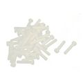 M5 X 25mm Full Thread Nylon Hex Head Cap Screw Bolt Fastener 50 Pcs