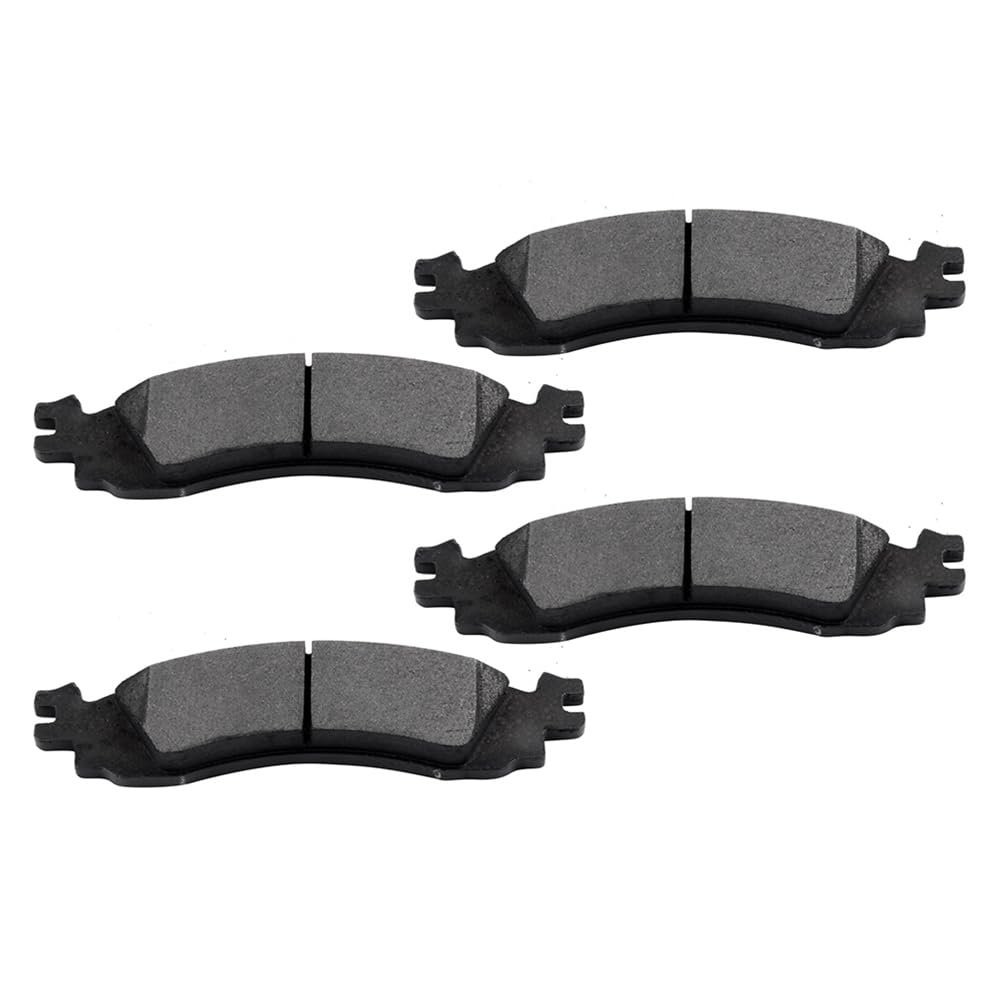 Front D1158 Semi-metal 4pcs W Hardware Disc Brake Pad Set