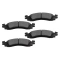 Front D1158 Semi-metal 4pcs W Hardware Disc Brake Pad Set 