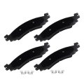 Front D1158 Semi-metal 4pcs W Hardware Disc Brake Pad Set
