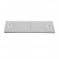 Uxcell 145mm X 45mm White Plastic Self-adhesoive Rectangle Trailer Car Reflector 2pcs