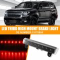 X Autohaux Tail High Mount Brake Stop Light 15170955 Third Rear Cab Roof Center For Chevrolet Gmc Yukon Abs Black Housing