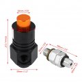 Qiilu Motorcycle Anti-lock Brake System Universal Anti-locked Braking Screw Abs Caliper Assist For Dirt Pit Bicycle Atv Black