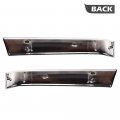 G-plus Front Grille Molding Trim Primed Compatible With 2003-2007 Chevy Silverado 1500 Base Chrome Lh Rh Pair Driver And