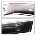 G-plus Front Grille Molding Trim Primed Compatible With 2003-2007 Chevy Silverado 1500 Base Chrome Lh Rh Pair Driver And