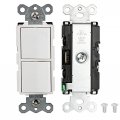 Baomain Duplex Rocker Switch 15 Amp 120 Volt Single-pole Ac Combination
