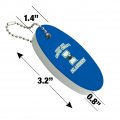 Graphics More Texas A M -corpus Christi Islanders Floating Keychain Oval Foam Fishing Boat Buoy Key Float