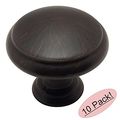Cosmas 5422orb Oil Rubbed Bronze Cabinet Hardware Round Mushroom Knob 1-3 16 Diameter 10-pack 