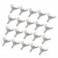 Uxcell Butterfly Wing Thumb Hand Screws Bolts M4x10mm 0 7mm Pitch Carbon Steel 20pcs