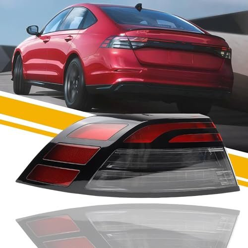 Dasbecan Tail Light Assembly Led For 2023 2024 2025 Honda Accord Taillight Rear Lamp Left Driver Side 33550-30a-a01