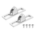 2 Pcs Sliding Door Keepers 4 X 0 67 Zinc Alloy Glass Lock Latch With Mounting Screw For Various Patio Silver 