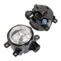 Ecotric Front Bumper Driving Fog Light Compatible With 2013-2016 Ford Fusion W Bulbs Surrounds Brackets