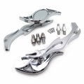 Httmt Mt252-002 Ttt002- Chrome Eye Shape Running Mirrors Compatible With Cruiser Royal Star Road V-star