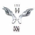 Httmt Mt252-002 Ttt002- Chrome Eye Shape Running Mirrors Compatible With Cruiser Royal Star Road V-star