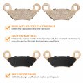 Front Rear Brake Pads Sintered For Sportsman X2 Xp Touring High Lifter Scrambler-1000-xp Atp 330 500 Oem