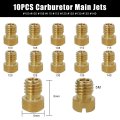 40x Carburetor Main Jet Slow Pilot Kit For Most Scooters Atvs Karts With 125cc 150cc 200cc 250cc Gy6 Motor Carburetors Repl