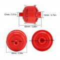 10pcs Disposable Spray Filter Set Red Wear Resistant 1 4in Thread Plastic Whirlwind Air Line Ideal Paint Sprayer Accessories