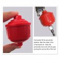 10pcs Disposable Spray Filter Set Red Wear Resistant 1 4in Thread Plastic Whirlwind Air Line Ideal Paint Sprayer Accessories
